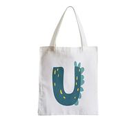 Fabulous Grand Sac Shopping Plage Etudiant U Ulrich Ulysse Lettre Prénom Dinosaure Dessin Enfant