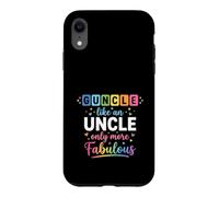 Fabulous Guncle LGTBQ Oncle Gay Rainbow Coque pour iPhone XR