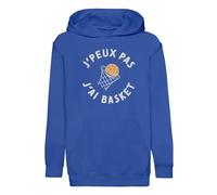 Fabulous Hoodie Sweat à Capuche Enfant Bleu J'Peux Pas J'Ai Basket Sport Basketball Panier - Premium