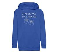 Fabulous Hoodie Sweat à Capuche Enfant Bleu J'Peux Pas J'Ai Tacos French Tacos Fast Food - Premium