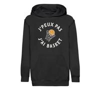 Fabulous Hoodie Sweat à Capuche Enfant Noir J'Peux Pas J'Ai Basket Sport Basketball Panier - Premium