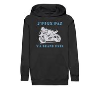 Fabulous Hoodie Sweat à Capuche Enfant Noir J'Peux Pas Y'a Grand Prix Moto Course Mécanique GP - Premium