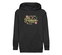 Fabulous Hoodie Sweat à Capuche Enfant Noir La Meilleure Filleule du Monde Marraine Famille - Premium