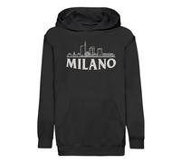 Fabulous Hoodie Sweat à Capuche Enfant Noir Milano Minimalist Milan Italie Voyage Mode - Premium