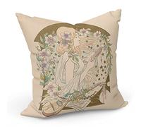 Fabulous Housse de Coussin 40 x 40 cm Art Nouveau Gypsy Nymphe Elegant Moderne Decoratif Design Print
