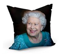 Fabulous Housse de Coussin 40 x 40 cm Queen Elisabeth II Jubilee 2021 Reine d'Angleterre