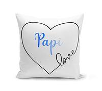 Fabulous Housse de Coussin 40x40 cm Papi Love Coeur Amour Grand Pere