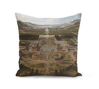 Fabulous Housse de Coussin 40x40 cm Peinture Vue Aerienne Chateau de Versaille Renaissance Paris