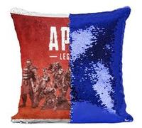 Fabulous Housse de Coussin à Sequin - Paillettes Bleu Apex Legends Characters Battle Royale Jeux Video [40 x 40 cm] Bleu G