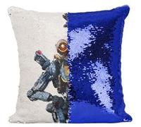 Fabulous Housse de Coussin à Sequin - Paillettes Bleu Apex Legends Pathfinder Robot [40 x 40 cm] Bleu G
