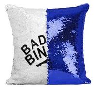 Fabulous Housse de Coussin à Sequin - Paillettes Bleu Bada Bing! The Sopranos [40 x 40 cm] Bleu G