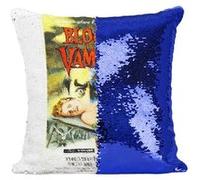Fabulous Housse de Coussin à Sequin - Paillettes Bleu Blood of the Vampire Cinéma Vintage [40 x 40 cm] Bleu G