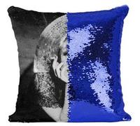 Fabulous Housse de Coussin à Sequin - Paillettes Bleu Edwige Feuillere Actrice 1 [40 x 40 cm] Bleu G