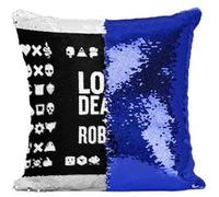 Fabulous Housse de Coussin à Sequin - Paillettes Bleu Love Death Robots David Fincher [40 x 40 cm] Bleu G
