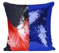 Fabulous Housse de Coussin à Sequin - Paillettes Bleu Michael Jackson Concert 2002 Chanteur [40 x 40 cm] Bleu G