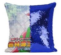 Fabulous Housse de Coussin à Sequin - Paillettes Bleu Olive et Tom Gardien Captain Tsubasa [40 x 40 cm] Bleu G