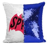 Fabulous Housse de Coussin à Sequin - Paillettes Bleu Spawn - Batman [40 x 40 cm] Bleu G