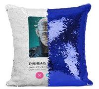 Fabulous Housse de Coussin à Sequin - Paillettes Bleu Tinder Pinhead - Hellraiser [40 x 40 cm] Bleu G