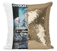 Fabulous Housse de Coussin à Sequin - Paillettes Doré 10 to Midnight Vieille Affiche [40 x 40 cm] Doré G