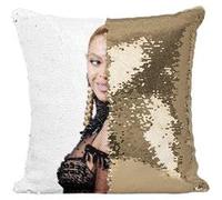 Fabulous Housse de Coussin à Sequin - Paillettes Doré Beyonce Star 1 [40 x 40 cm] Doré G