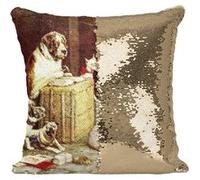 Fabulous Housse de Coussin à Sequin - Paillettes Doré Breach Of The Promise Cassius Marcellus Coolidge [40 x 40 cm] Doré G