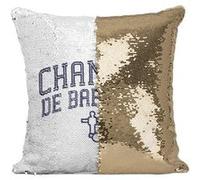 Fabulous Housse de Coussin à Sequin - Paillettes Doré Champion de Babyfoot [40 x 40 cm] Doré G
