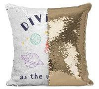 Fabulous Housse de Coussin à Sequin - Paillettes Doré Diverse as the Universe [40 x 40 cm] Doré G