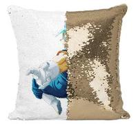 Fabulous Housse de Coussin à Sequin - Paillettes Doré Dragon Ball Super Bejitto Buru [40 x 40 cm] Doré G