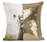 Fabulous Housse de Coussin à Sequin - Paillettes Doré Full Metal Alchemist Bras Manga Japonnais [40 x 40 cm] Doré G