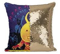 Fabulous Housse de Coussin à Sequin - Paillettes Doré Head Hunters Herbie Hancock [40 x 40 cm] Doré G