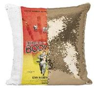 Fabulous Housse de Coussin à Sequin - Paillettes Doré Invasion of the Body Snatchers Cinéma Vintage [40 x 40 cm] Doré G