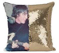 Fabulous Housse de Coussin à Sequin - Paillettes Doré John Lennon Paul McCartney Radio Show [40 x 40 cm] Doré G