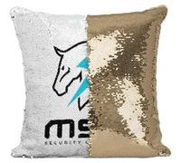 Fabulous Housse de Coussin à Sequin - Paillettes Doré MSC - Maverick Security Consulting [40 x 40 cm] Doré G