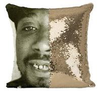 Fabulous Housse de Coussin à Sequin - Paillettes Doré Ol' Dirty Bastard Rapper Wu Tang Clan [40 x 40 cm] Doré G