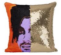 Fabulous Housse de Coussin à Sequin - Paillettes Doré Prince Andy Warhol Style [40 x 40 cm] Doré G