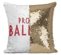 Fabulous Housse de Coussin à Sequin - Paillettes Doré Pro du Ballon [40 x 40 cm] Doré G