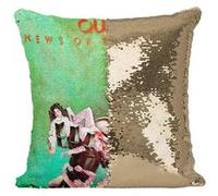 Fabulous Housse de Coussin à Sequin - Paillettes Doré Queen Freddie Mercury News of the World [40 x 40 cm] Doré G