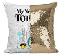 Fabulous Housse de Coussin à Sequin - Paillettes Doré Ronflex Mon Voisin Totoro [40 x 40 cm] Doré G