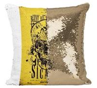 Fabulous Housse de Coussin à Sequin - Paillettes Doré Sicario 2015 Affiche de Film [40 x 40 cm] Doré G