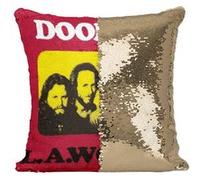 Fabulous Housse de Coussin à Sequin - Paillettes Doré The Doors Jim Morrison L.A. Woman [40 x 40 cm] Doré G