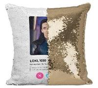 Fabulous Housse de Coussin à Sequin - Paillettes Doré Tinder Loki [40 x 40 cm] Doré G