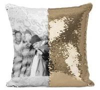 Fabulous Housse de Coussin à Sequin - Paillettes Doré Wu Tang Clan Photo Vintage [40 x 40 cm] Doré G