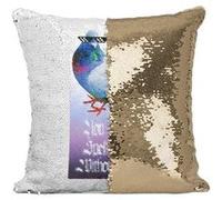 Fabulous Housse de Coussin à Sequin - Paillettes Doré You Can't Spell Cool [40 x 40 cm] Doré G