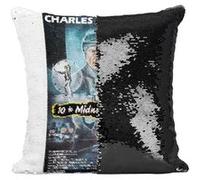 Fabulous Housse de Coussin à Sequin - Paillettes Noir 10 to Midnight Vieille Affiche [40 x 40 cm] Noir G