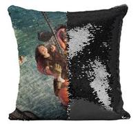 Fabulous Housse de Coussin à Sequin - Paillettes Noir Apex Legends Gibraltar Rescue [40 x 40 cm] Noir G