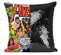 Fabulous Housse de Coussin à Sequin - Paillettes Noir Avengers Marvel Couverture [40 x 40 cm] Noir G