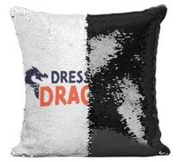 Fabulous Housse de Coussin à Sequin - Paillettes Noir Dresseur de Dragons [40 x 40 cm] Noir G