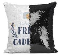 Fabulous Housse de Coussin à Sequin - Paillettes Noir Échange Frère contre cadeaux [40 x 40 cm] Noir G