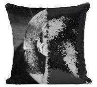 Fabulous Housse de Coussin à Sequin - Paillettes Noir Edwige Feuillere Actrice 1 [40 x 40 cm] Noir G