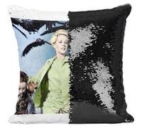 Fabulous Housse de Coussin à Sequin - Paillettes Noir Film les Oiseaux Cinéma Vintage Menace [40 x 40 cm] Noir G